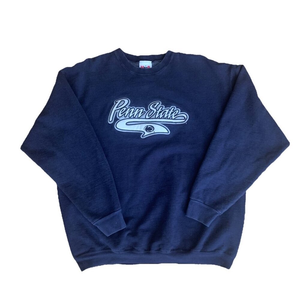 Penn State Nittany Lions Sweatshirt Mens XL Blue Crew Neck 90s Y2K